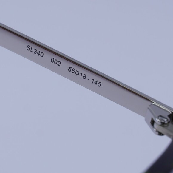 Saint Laurent SL340 002 Sunglasses Havana/Gold Browline Frame, Grey Lenses - Picture 6 of 11